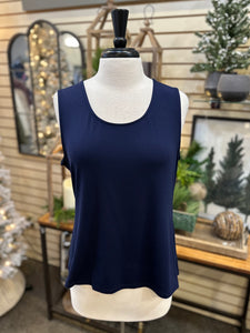 Michael Tyler Bamboo Tank Top - Navy