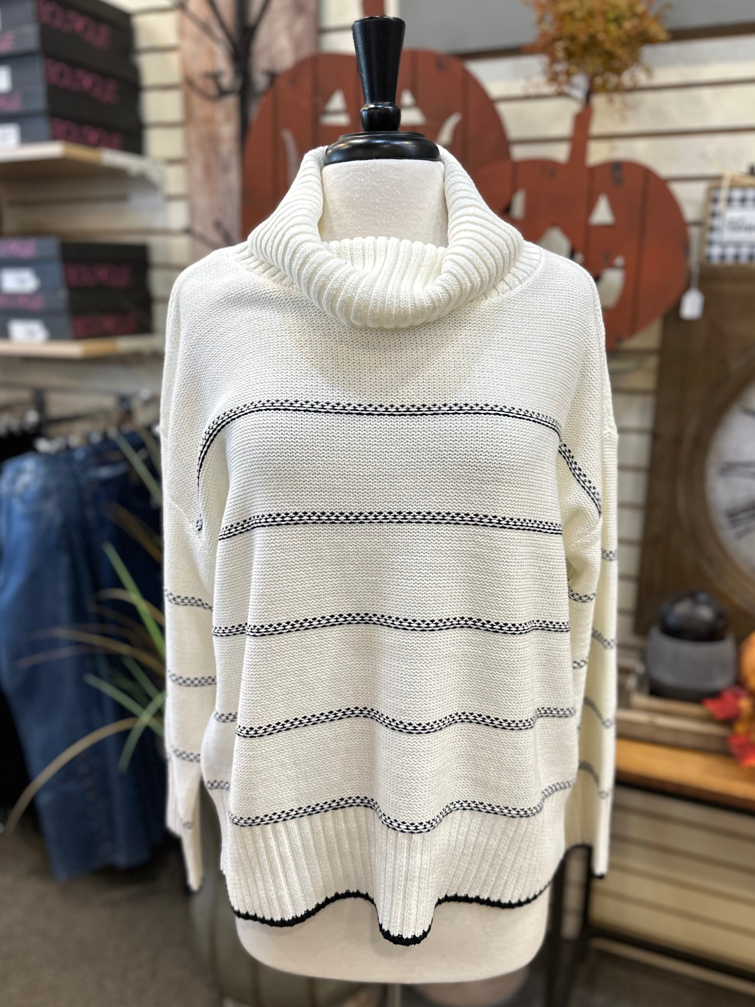 Pearl Knit Cowl Neck Sweater by SUNDAY