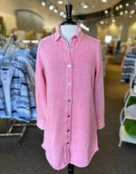 PBJ Blues Snap Tunic Cardigan - Bubblegum Pink