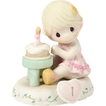 Precious Moments Growing in Grace Girl Collectible Figurine - AGE 1 BLONDE
