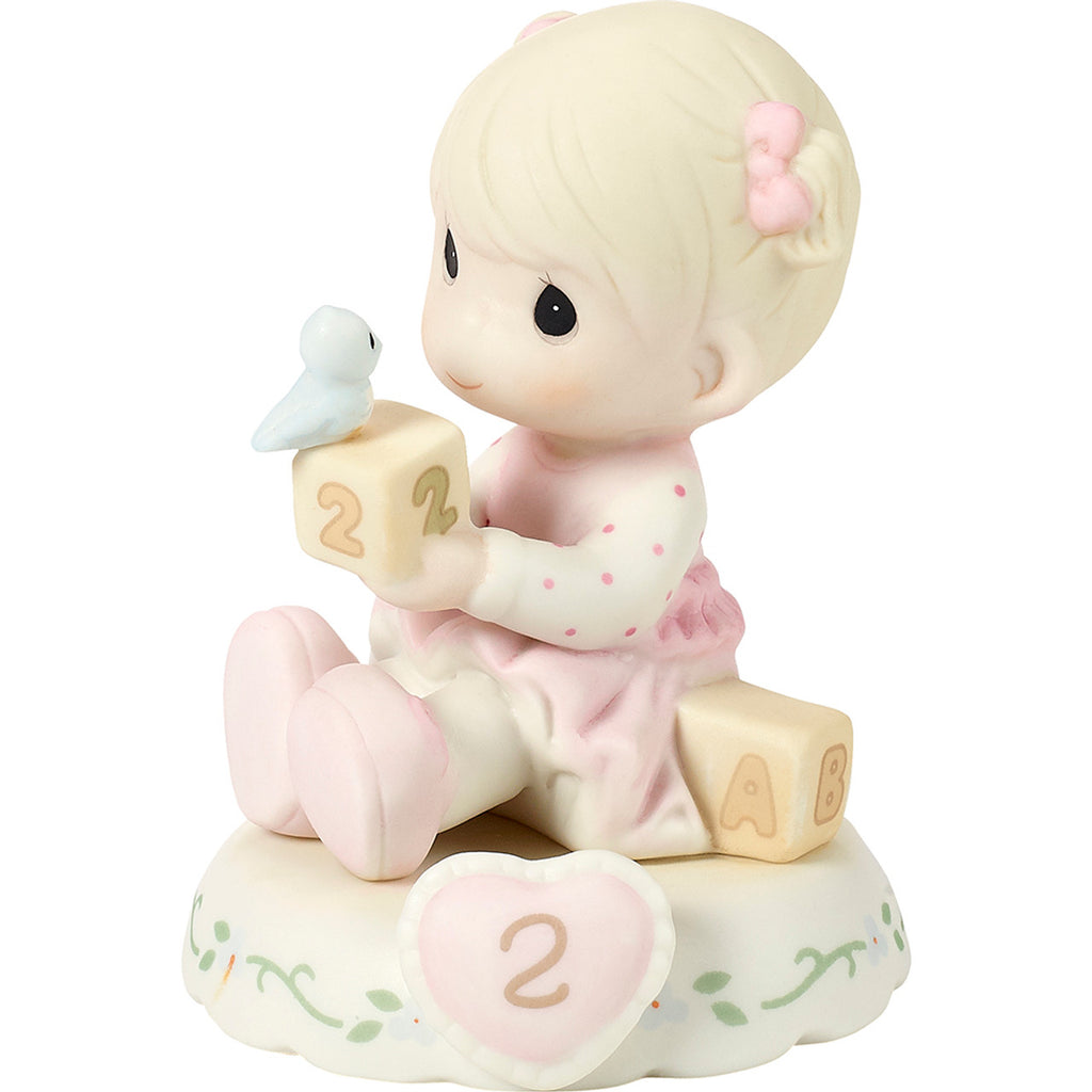 Precious Moments Growing in Grace Girl Collectible Figurine - AGE 2 BLONDE