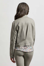 Tribal Fashions Classic Denim Jacket with Pleated Back - Forest Fog