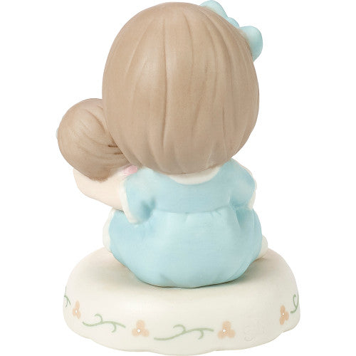 Precious Moments Growing in Grace Girl Collectible Figurine - AGE 4 BRUNETTE