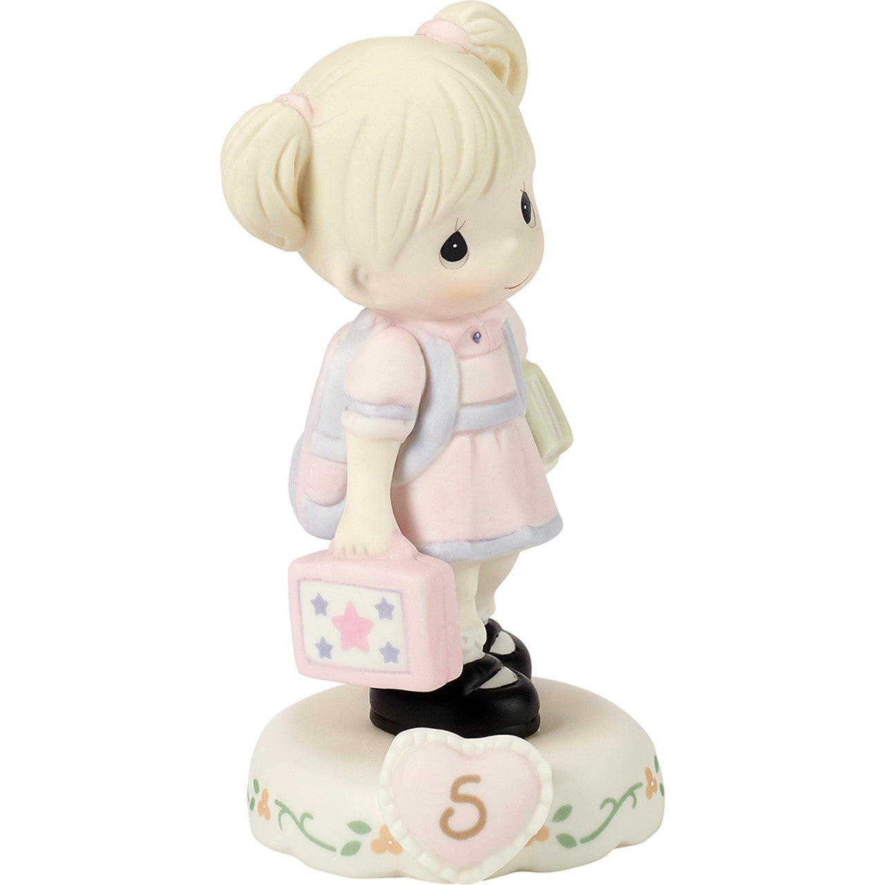 Precious Moments Growing in Grace Girl Collectible Figurine - AGE 5 BLONDE
