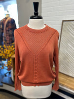 PBJ Blues Cotton Pullover Sweater - Red Rock