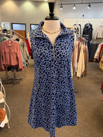 Lulu B UPF 50+ SPX Collared Swing Dress - Giraffe Spots