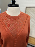 PBJ Blues Cotton Pullover Sweater - Red Rock