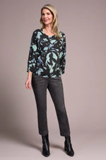 Tribal Fashions Soft Yarn 3/4 Sleeve Crewneck Sweater