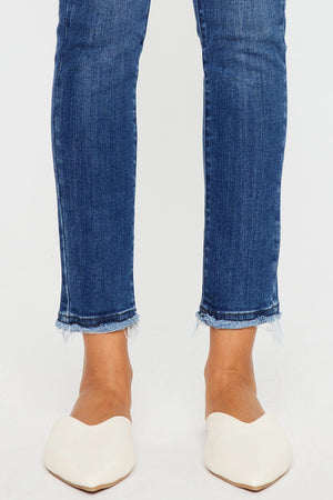 Kancan Midrise Ankle Skinny Jean - Medium Wash