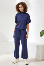 Tribal Sport Techno Lux Scuba Pant with Waistband - Jet Blue