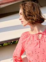 Charlie B Cotton Eyelet Blouse - Sorbet