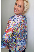 Ethyl Leaf Printed Blouse