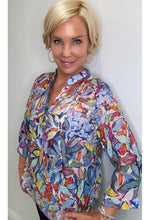 Ethyl Leaf Printed Blouse