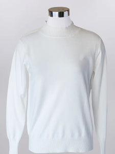Mock Neck Sweater by Keren Hart - Eggshell