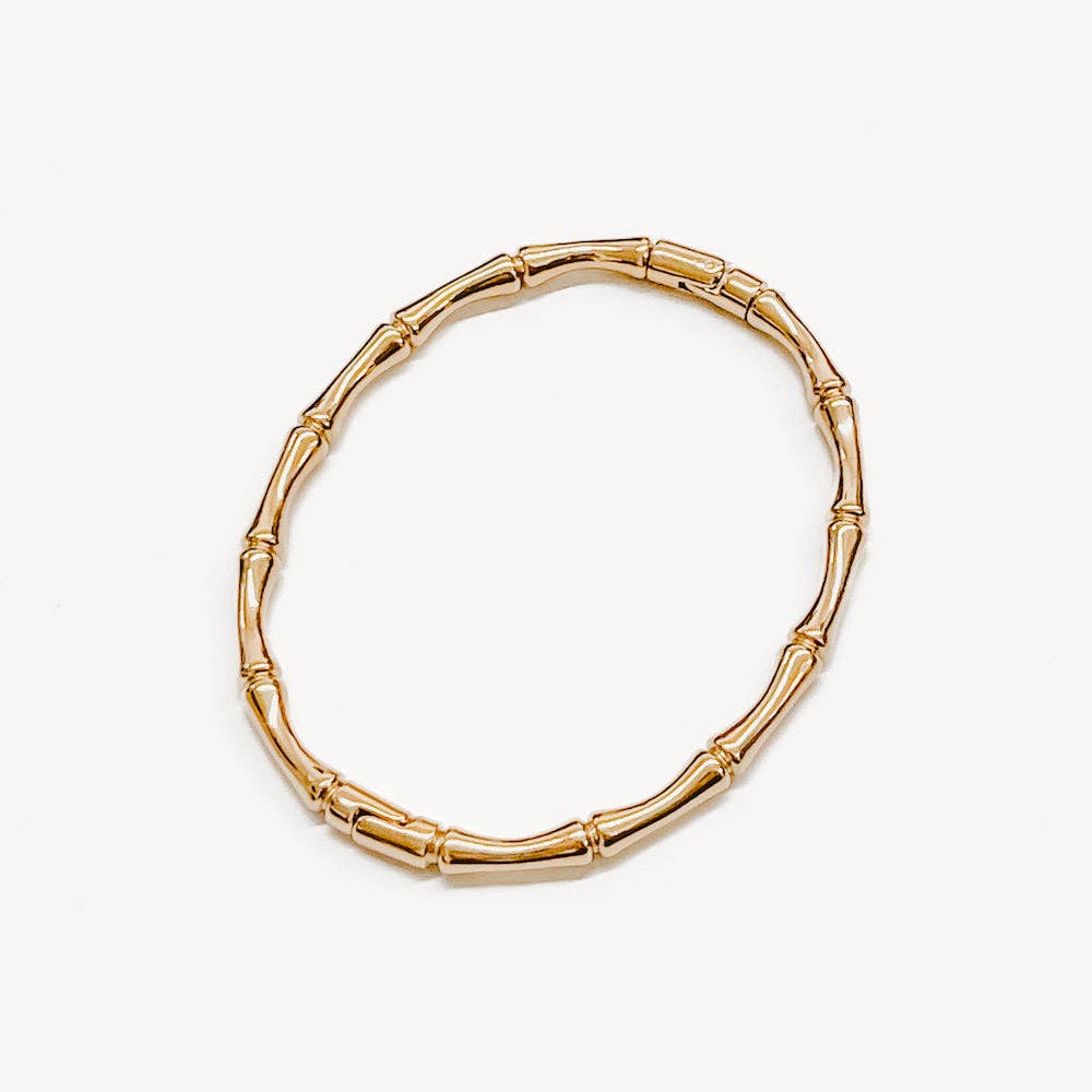 Bamboo Bangles Gold Bracelet - WATERPROOF