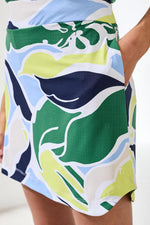 Tribal Sport UPF 50+ High Performance Stretch Pull-On Skort - Floral Lime