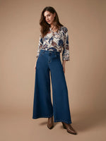 Charlie B Printed Raglan Long Sleeve Blouse - Fantasy