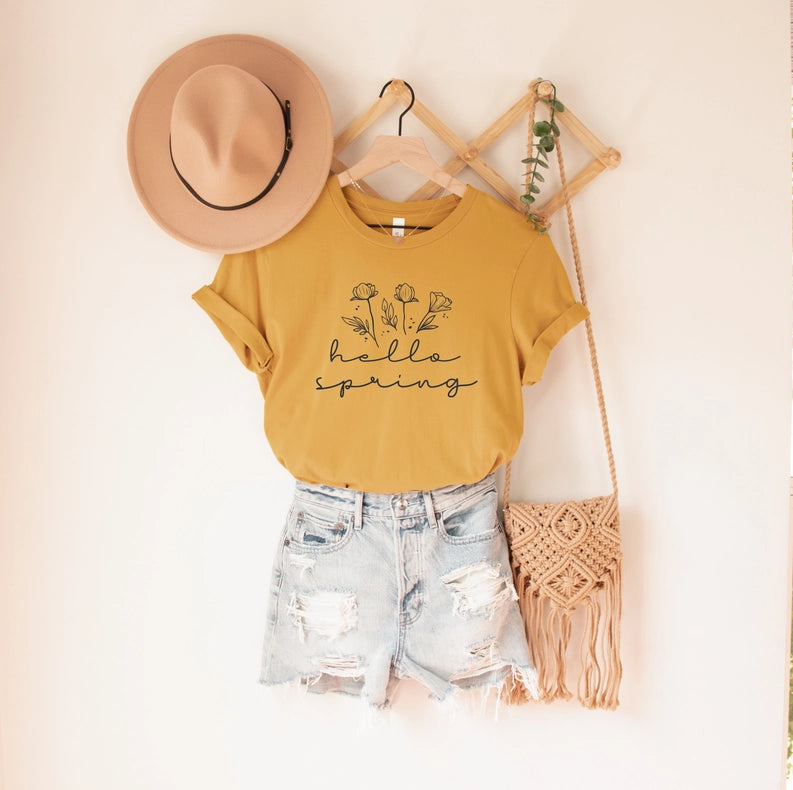 HELLO SPRING Bella Canvas T-shirt