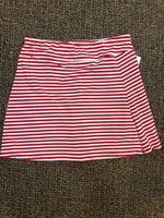 Lulu B UPF 50+ Skort - Red + White Striped