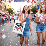 America 250 Years of Freedom Tote Bag, Patriotic USA Anniversary 1776 Canvas Tote