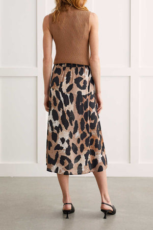 Tribal Fashions Cheetah Print Midi Skirt