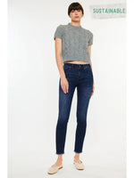 Kancan Midrise Ankle Skinny Jean - Dark Wash