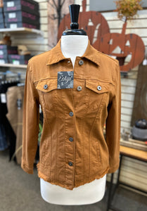 Ethyl Stretch Denim Jean Jacket - Cognac