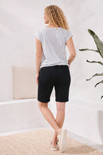 Tribal jeans Audrey Pull-On Bermuda Boundless Denim - Black