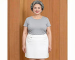 Lulu B Pull-On Bangladine Skort - White