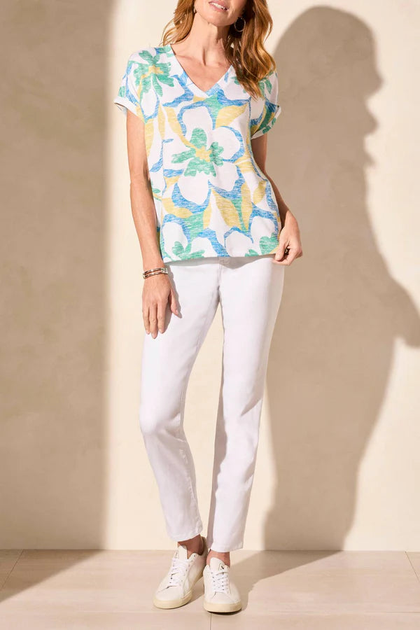 Tribal Fashions V-Neck Short Sleeve Top