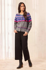 Tribal Jeans Audrey Boundless Stretch Crop Wide Leg Denim Jeans - Black