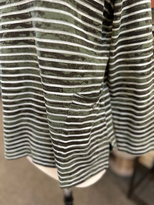 Wild Palms Striped Crew Neck Long Sleeve