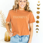 "Thankful" Fall Garment Dyed Graphic Tee