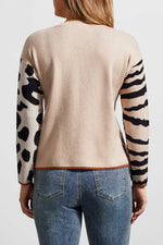 Tribal Fashions Recycled Bottle Leopard V-Neck Sweater
