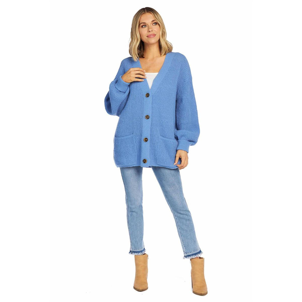 Oversized Button Up Knit Cardigan by Mudpie