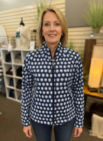 Beachtime by Lulu B UPF 50+ Cooling Zip Jacket - Daisy Print