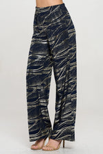 Palazzo Foil Flare Pant by Jostar - MADE IN THE USA