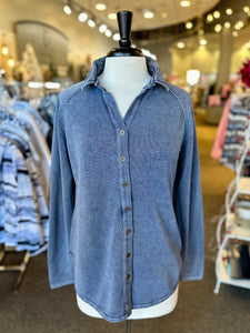 PBJ Blues Button Up Shirt - Indigo
