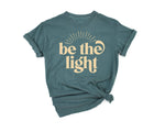 "Be The Light" Garment Dyed Graphic Tee