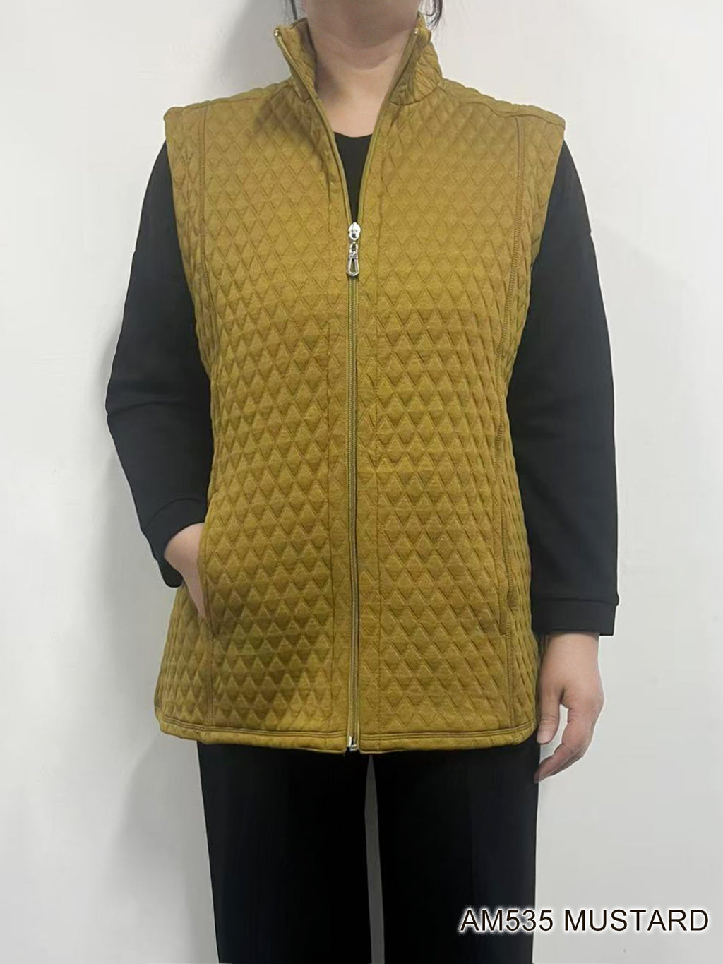 Full Zip Quilted Vest by Creation