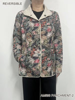 Reversible Floral Quilted Jacket by Creation