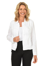Lulu B Linen Travel Jacket - White