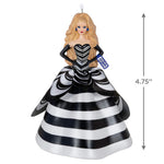 Barbie™ 65th Anniversary Blue Sapphire Porcelain and Fabric Ornament 2024 Hallmark Keepsake Ornament