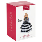 Barbie™ 65th Anniversary Blue Sapphire Porcelain and Fabric Ornament 2024 Hallmark Keepsake Ornament