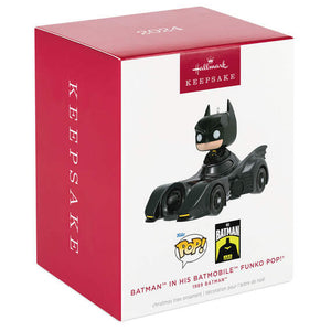 DC™ 1989 Batman™ in His Batmobile™ Funko POP!® 2024 Hallmark Keepsake Ornament