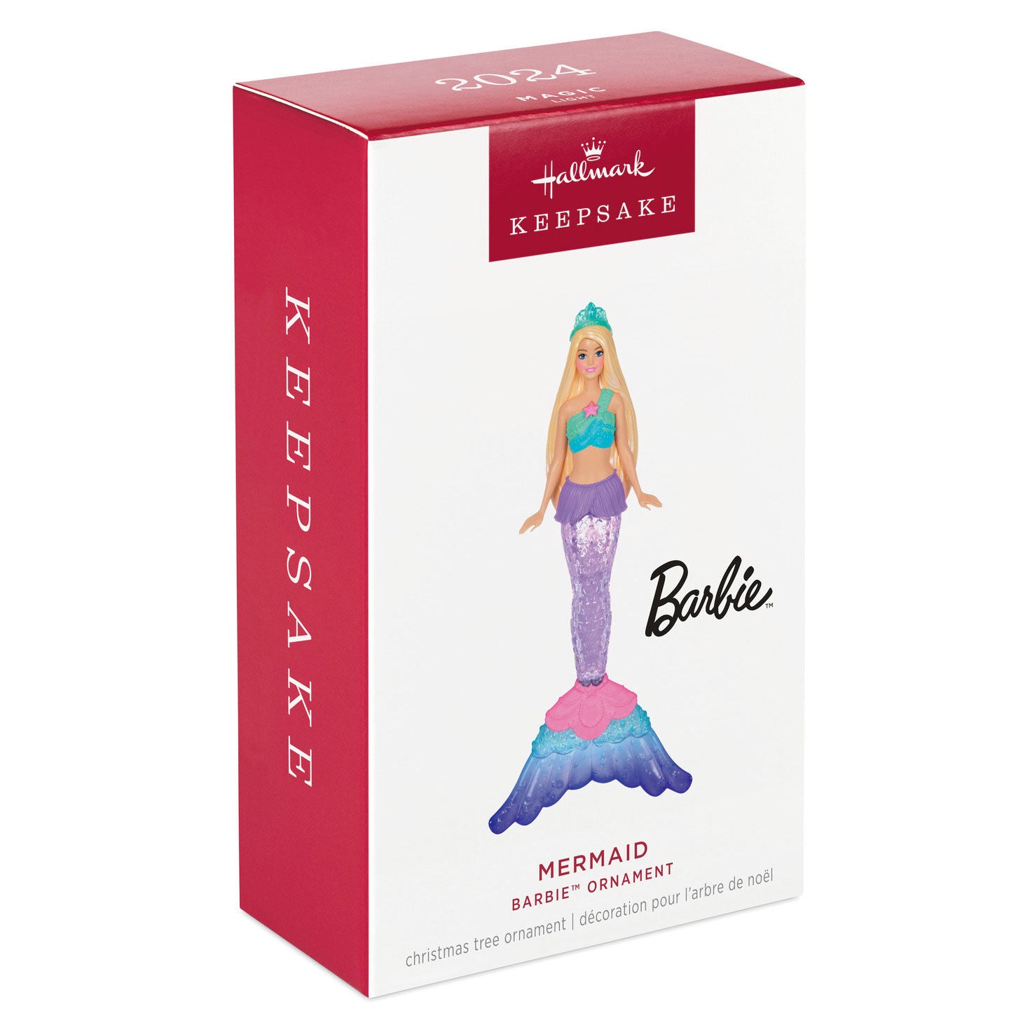 Barbie™ Mermaid 2024 Hallmark Keepsake Ornament with Light