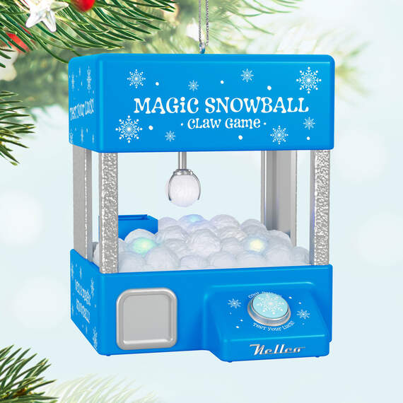 Magic Snowball Claw Game 2024 Hallmark Keepsake Musical Ornament with Light and Motion