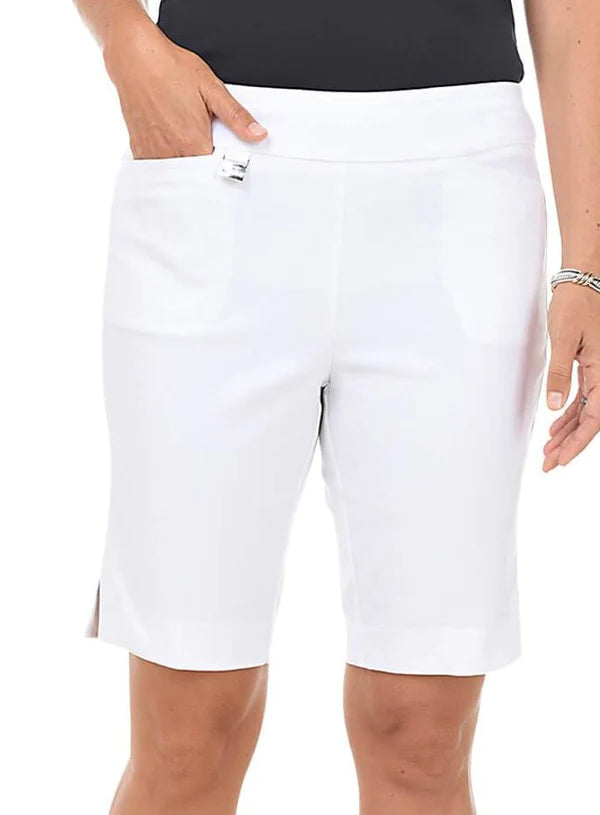 Lulu B White 10" Inseam Walking Short