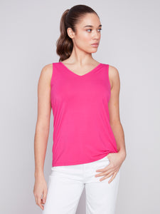 Charlie B Bamboo Viscose Reversible Cami - Punch