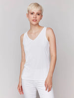 Charlie B Bamboo Viscose Reversible Cami - White